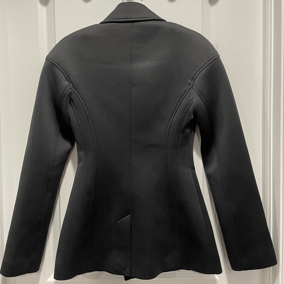 Zara Thick Fitted Black Blazer - Picture 4 of 5